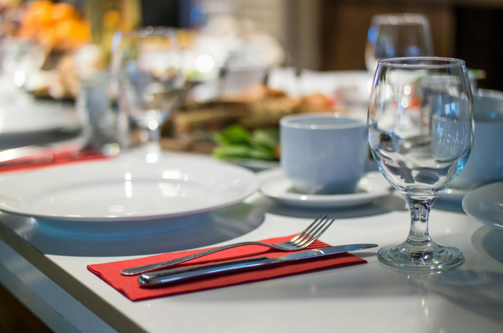 restaurant table viw