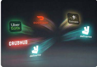 Image describing app works on delivery menus