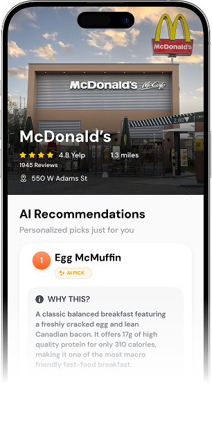 McDonald Yelp iPhone Mockup