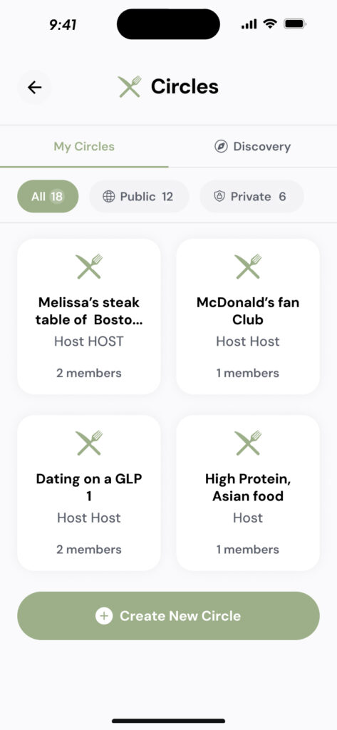 Menu-Order AI Circles iPhone Mockup