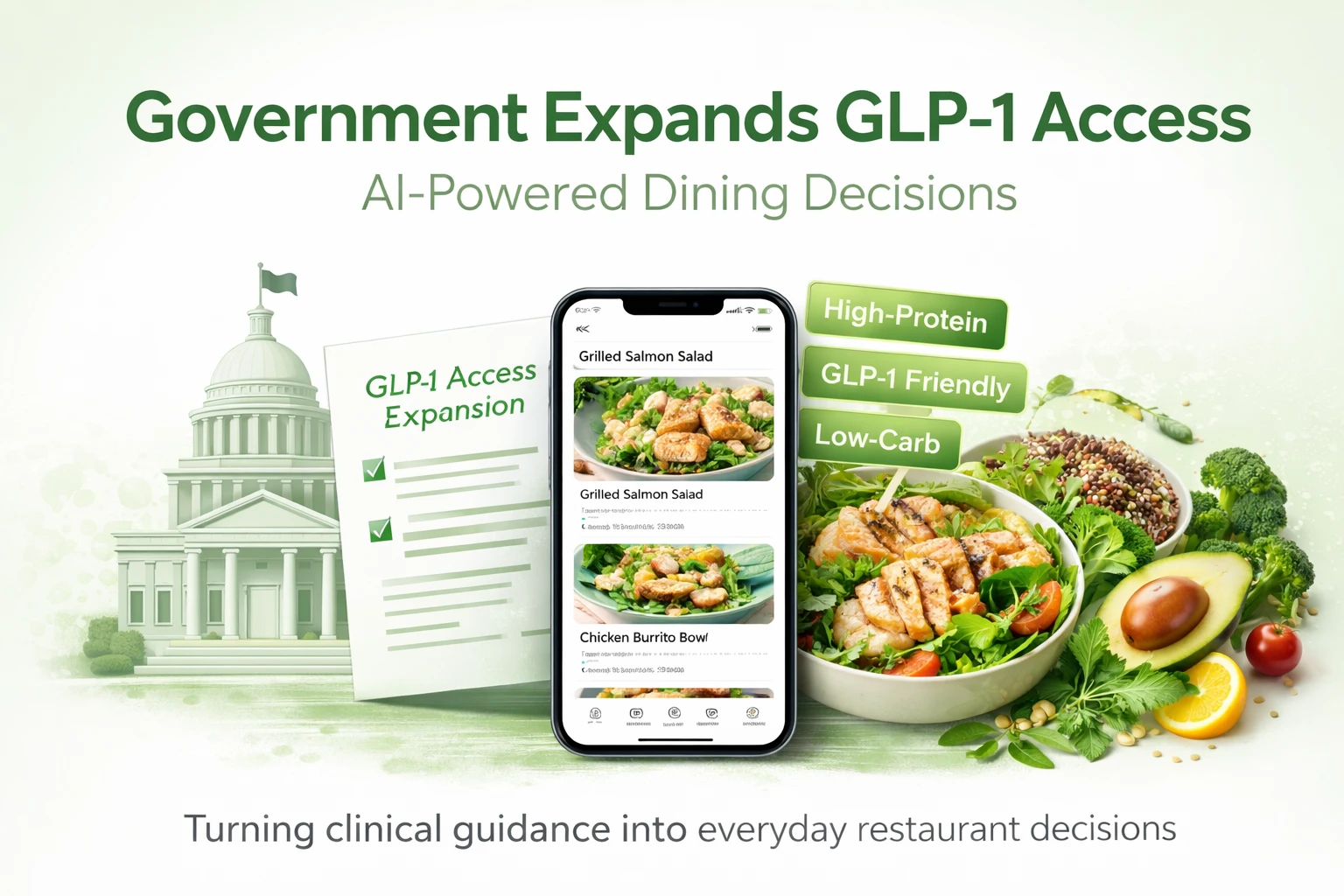 Menu-Order AI helps GLP-1 users choose high-protein meals as government expands access to GLP-1 medications