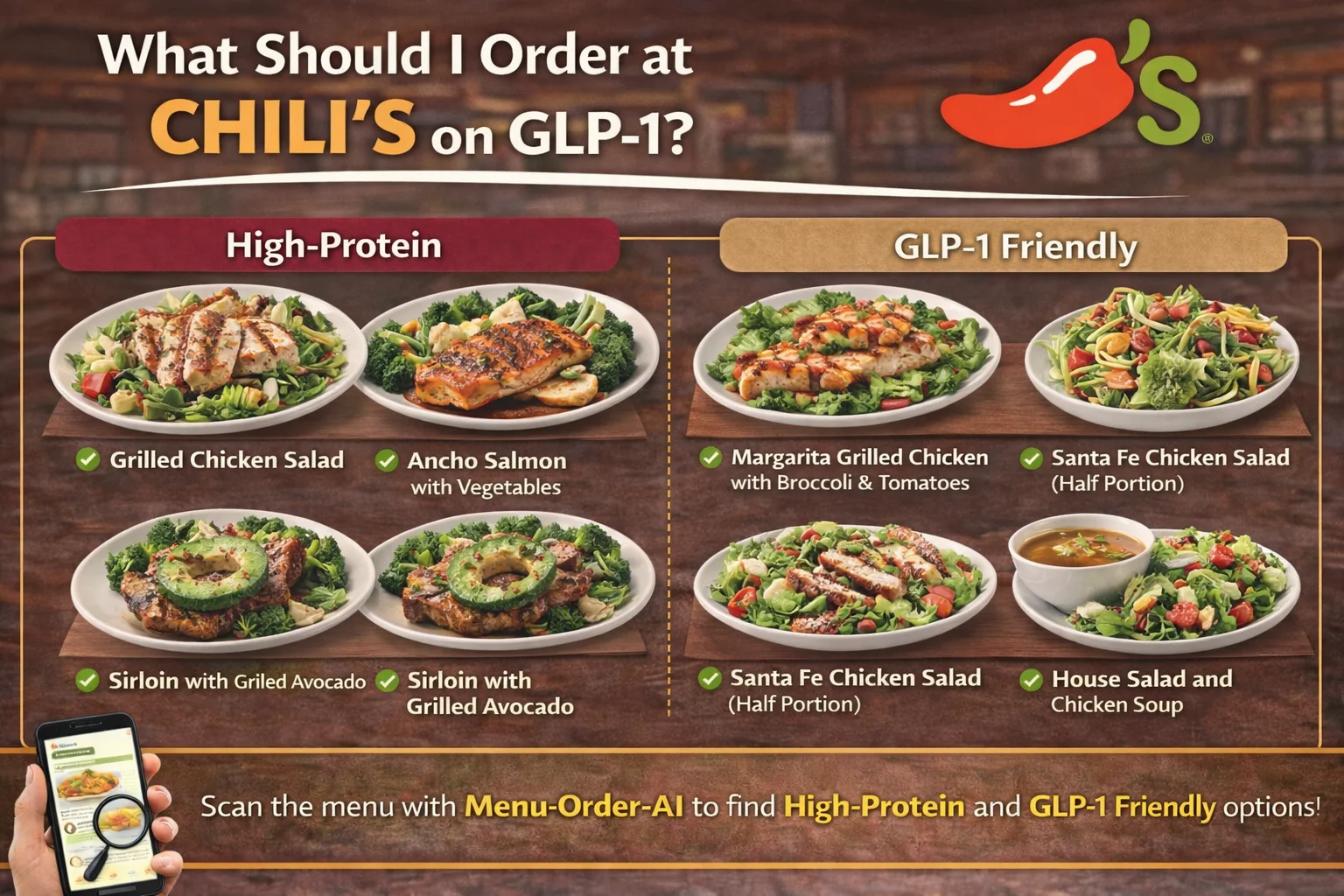 What should I order at Chili's on GLP-1 – high protein and GLP-1 friendly Chili's meals