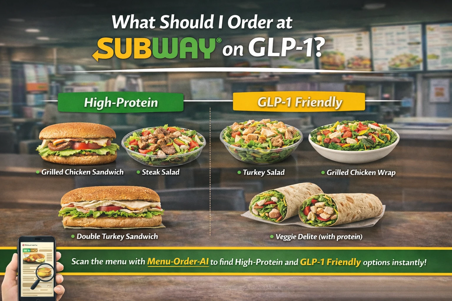 What should I order at Subway on GLP-1 – high protein and GLP-1 friendly Subway meals