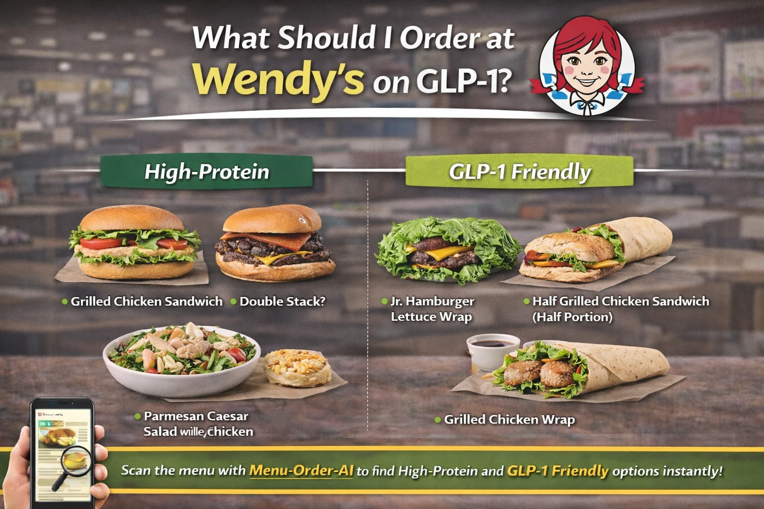 What should I order at Wendy’s on GLP-1 – high protein and GLP-1 friendly Wendy’s menu options