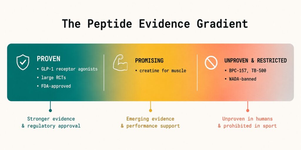 The peptide Evidence Gradient