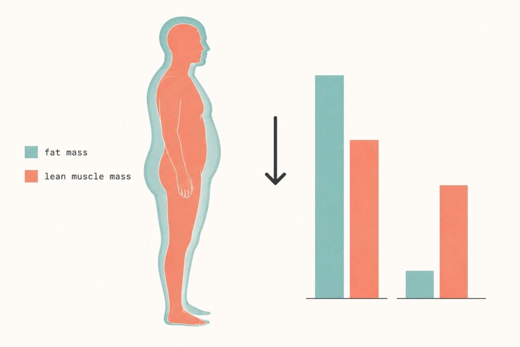 Fat vs lean mass